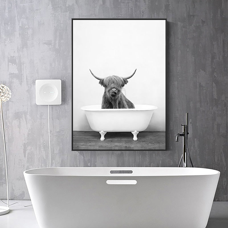 Animaux baignoire