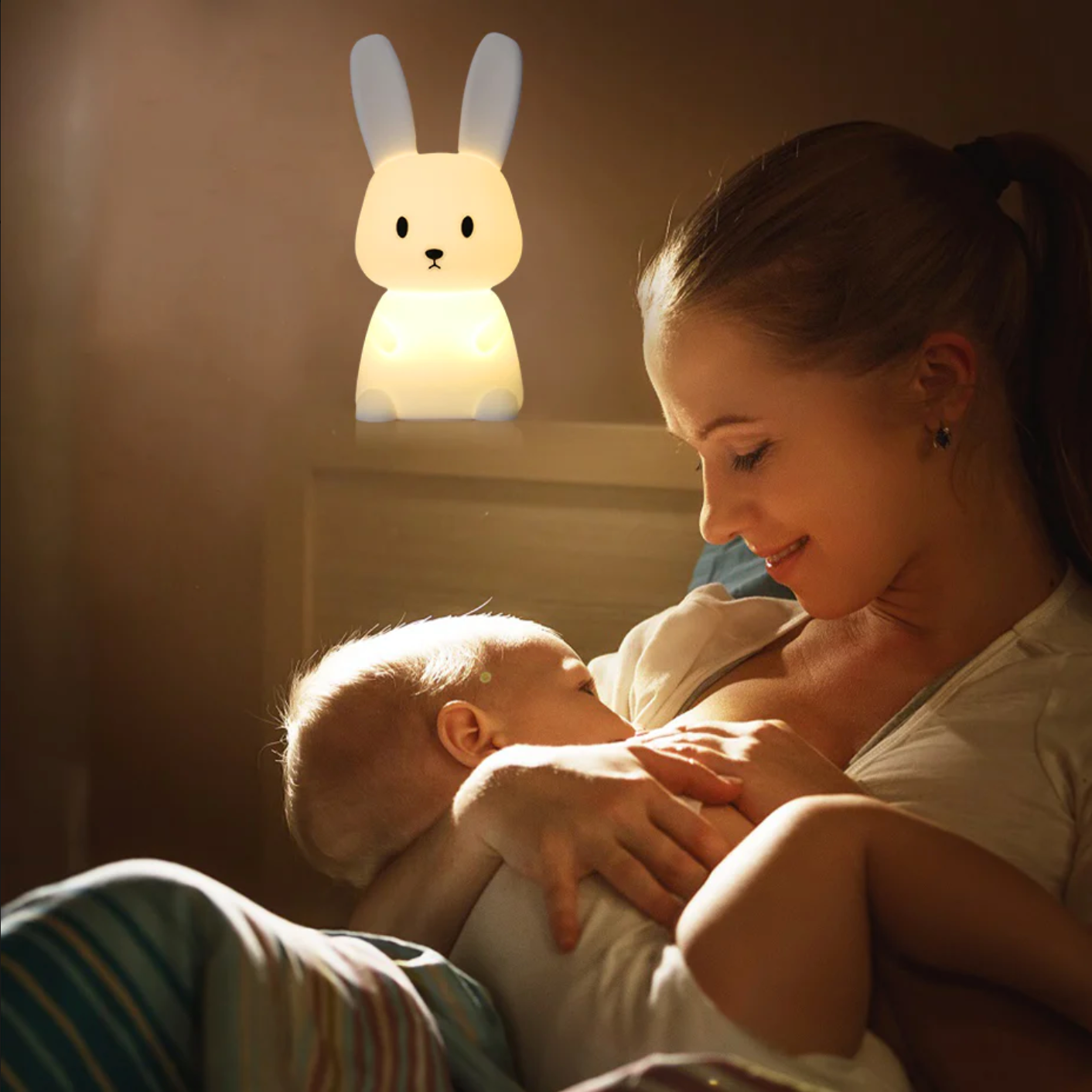 Lampe veilleuse Baby Lapin - Gris Lapin & Me pour chambre enfant - Les  Enfants du Design