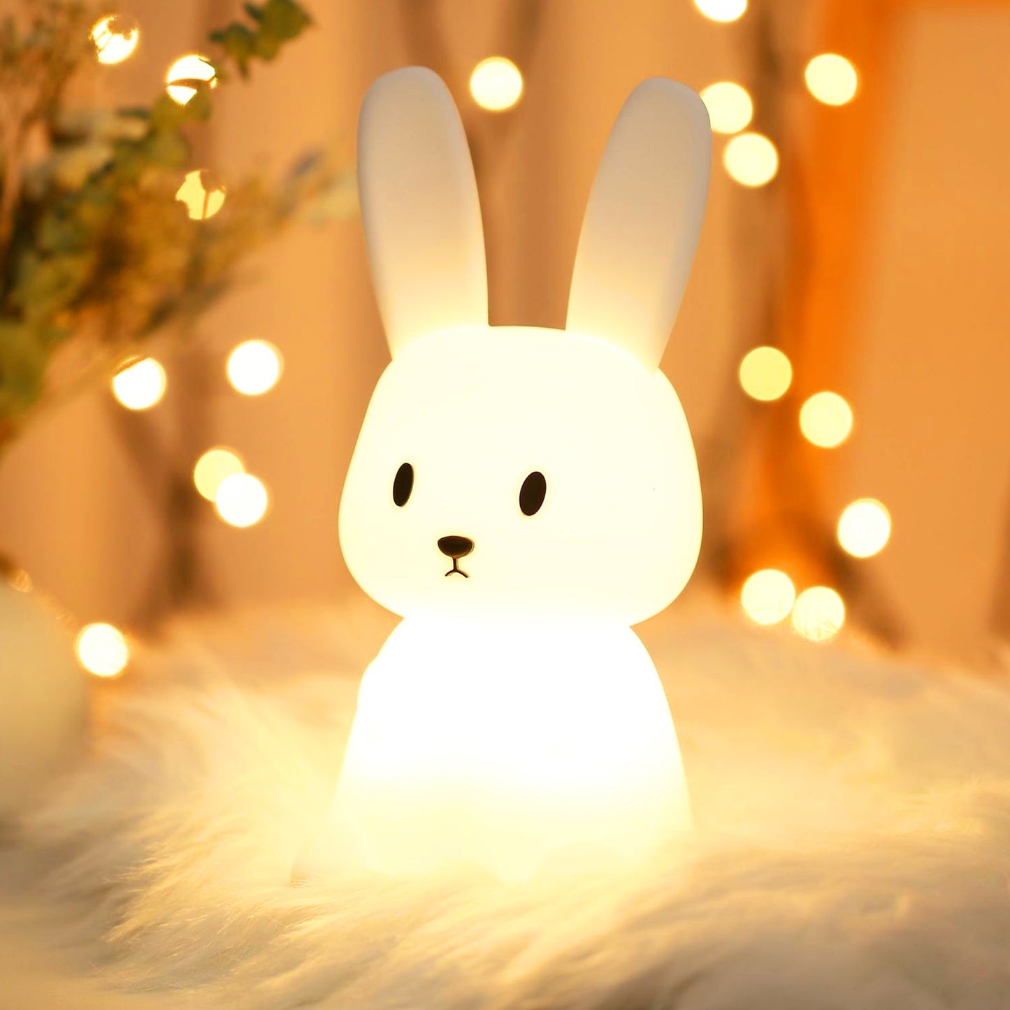 Veilleuse lapin portable et tactile